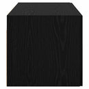 Vægskab Vægmonteret Sort eg 80 x 42.5 x 40 cm Konstrueret træ