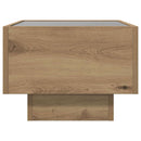 Sofabord artisan eg 40 x 40 x 30 cm Konstrueret træ