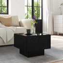 Sofabord Sort eg 40 x 40 x 30 cm Konstrueret træ