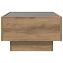 Sofabord artisan eg 50 x 50 x 30 cm Konstrueret træ