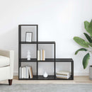 Rumdivider boghylde 6 niveauer 99 x 29 x 99 cm Konstrueret træ