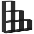 Rumdivider boghylde 6 niveauer 99 x 29 x 99 cm Konstrueret træ