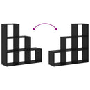 Rumdivider boghylde 6 niveauer 99 x 29 x 99 cm Konstrueret træ