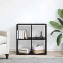 Bogskab Sort eg 69,5 x 29 x 69,5 cm Konstrueret træ