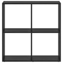 Bogskab Sort eg 69,5 x 29 x 69,5 cm Konstrueret træ