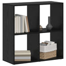 Bogskab Sort eg 69,5 x 29 x 69,5 cm Konstrueret træ