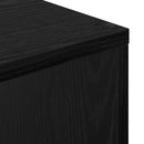Bogskab 6 niveauer 69,5 x 29 x 103,5 cm Konstrueret træ Sort eg