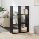 Bogskab 6 niveauer 69,5 x 29 x 103,5 cm Konstrueret træ Sort eg