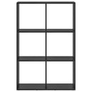 Bogskab 6 niveauer 69,5 x 29 x 103,5 cm Konstrueret træ Sort eg