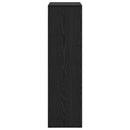 Bogskab 6 niveauer 69,5 x 29 x 103,5 cm Konstrueret træ Sort eg