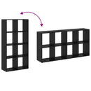 Bogskab Sort eg 69,5 x 29 x 137,5 cm Konstrueret træ