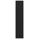 Bogskab 8 niveauer 69,5 x 29 x 137,5 cm Konstrueret træ Sort eg