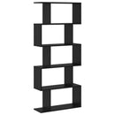 Bogskab Sort eg 70 x 24 x 161 cm Konstrueret træ