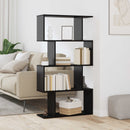 Bogskab Sort eg 70 x 24 x 129 cm Konstrueret træ