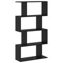 Bogskab Sort eg 70 x 24 x 129 cm Konstrueret træ
