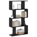 Bogskab Sort eg 70 x 24 x 129 cm Konstrueret træ