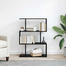 Bogskab Sort eg 70 x 24 x 97 cm Konstrueret træ