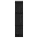 Bogskab 3 niveauer 70 x 24 x 97 cm Konstrueret træ Sort eg
