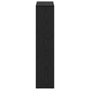 Bogskab 7 niveauer 63 x 20 x 90 cm Konstrueret træ Sort eg