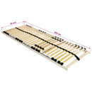 Lamelbund Brun 70 x 190 cm Solid bøg