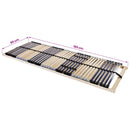 Lamelbund Brun 80 x 190 cm Solid bøg