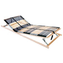 Lamelbund Brun 90 x 190 cm Solid bøg