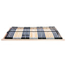 Lamelbund Brun 140 x 190 cm Solid bøg