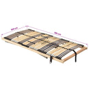 Lamelbund Brun 100 x 190 cm Solid bøg