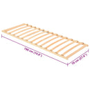 Lamelbund Brun 70 x 190 cm Solid bøg