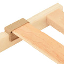 Lamelbund Brun 90 x 190 cm Solid bøg