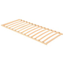 Lamelbund Brun 90 x 190 cm Solid bøg