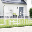 Havehegn KAMPEN 240 x 140 cm Mesh Pulverlakeret Stål Hvid