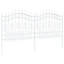Havehegn KAMPEN 240 x 140 cm Mesh Pulverlakeret Stål Hvid