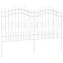 Havehegn KAMPEN 240 x 166 cm Mesh Pulverlakeret Stål Hvid