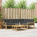 Udendørs sofagruppe 5 stk. Hvid og antracit Polyester