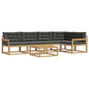 Udendørs sofagruppe 6 pcs Hvid og antracit 79 x 79 x 37 cm