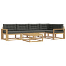 Udendørs sofagruppe 6 pcs Hvid og antracit 79 x 79 x 37 cm