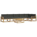 Udendørs sofagruppe 7 pcs Hvid og antracit 79 x 79 x 37 cm