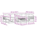 Udendørs sofagruppe 7 stk. Hvid og lysegrå