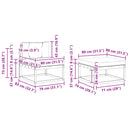 Udendørs sofagruppe 6 stk. Hvid og antracit