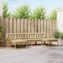 Udendørs sofagruppe med pude 6 pcs Hvid og Beige
