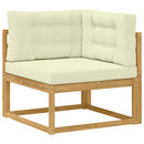 Udendørs sofagruppe 8 stk. Hvid og cremefarvet