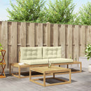 Udendørs sofagruppe med pude Hvid 79 x 79 x 37 cm Polyester