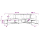 Udendørs sofagruppe Hvid 277,5 x 198,5 x 73 cm Polyester