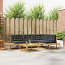 Udendørs sofagruppe 5 stk. Hvid Polyester