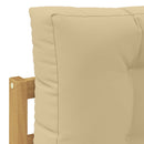 Udendørs sofagruppe 6 stk. Hvid og Beige Polyester