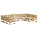 Udendørs sofagruppe 9 stk. Hvid og Beige