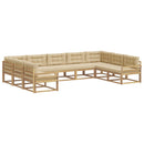 Udendørs sofagruppe 9 stk. Hvid og Beige