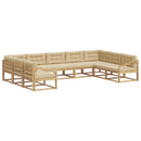 Udendørs sofagruppe 9 stk. Hvid og Beige
