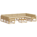 Udendørs sofagruppe 10 stk. Hvid og Beige